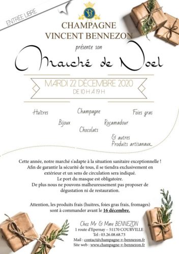 flyer marché de noel 22 décembre 2020